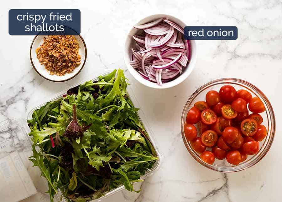 Ingredients in Asian Side Salad