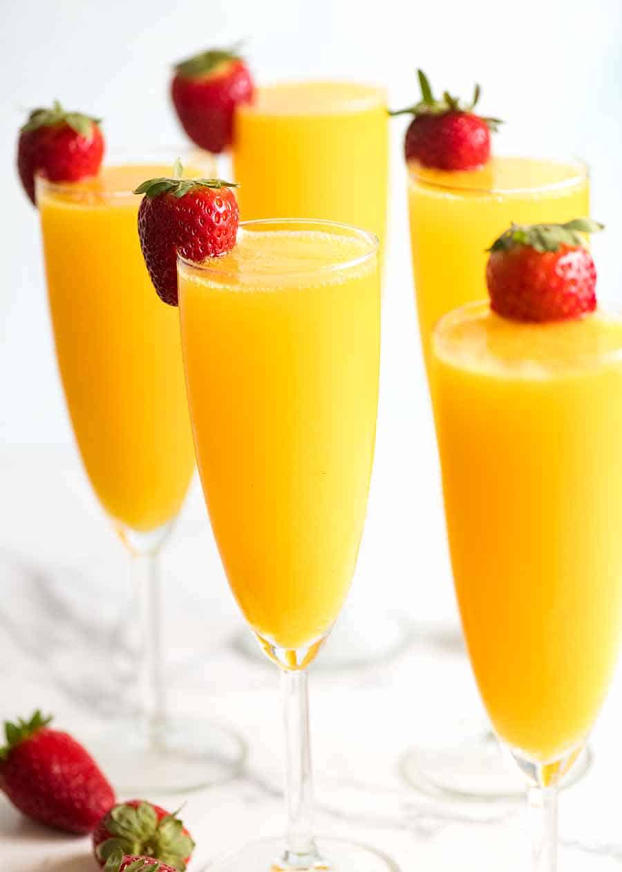 How to make Mimosas - Champagne cocktail | RecipeTin Eats