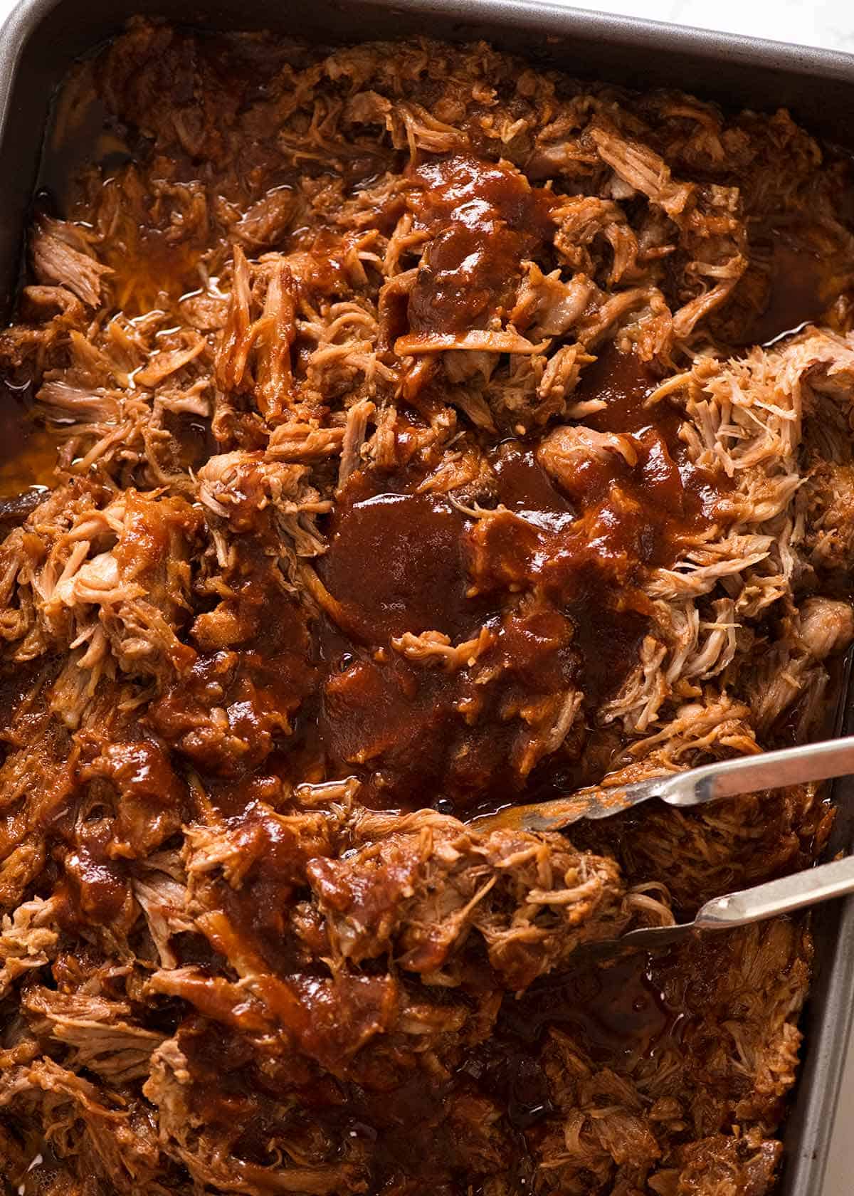 Pulled Pork with BBQ Sauce (Easy Slow Cooker) | RecipeTin Eats