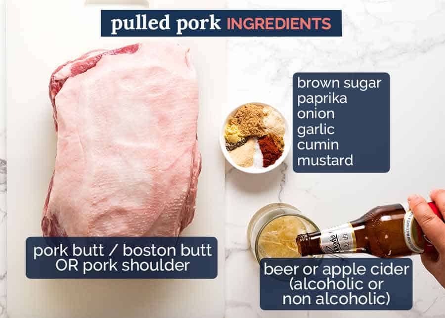 Slow cooker pulled pork ingredients