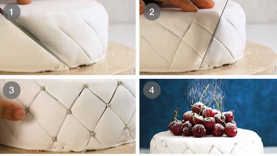 How to decorate side of Christmas Cake
