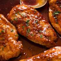Honey Garlic Chicken breast recipe - incredible 5 ingredient sauce for chicken