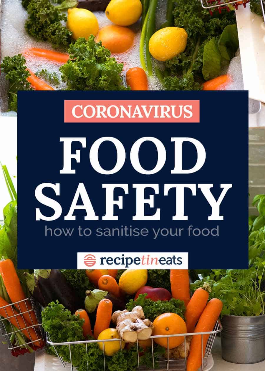 Coronavirus how to sanitise food - food safety
