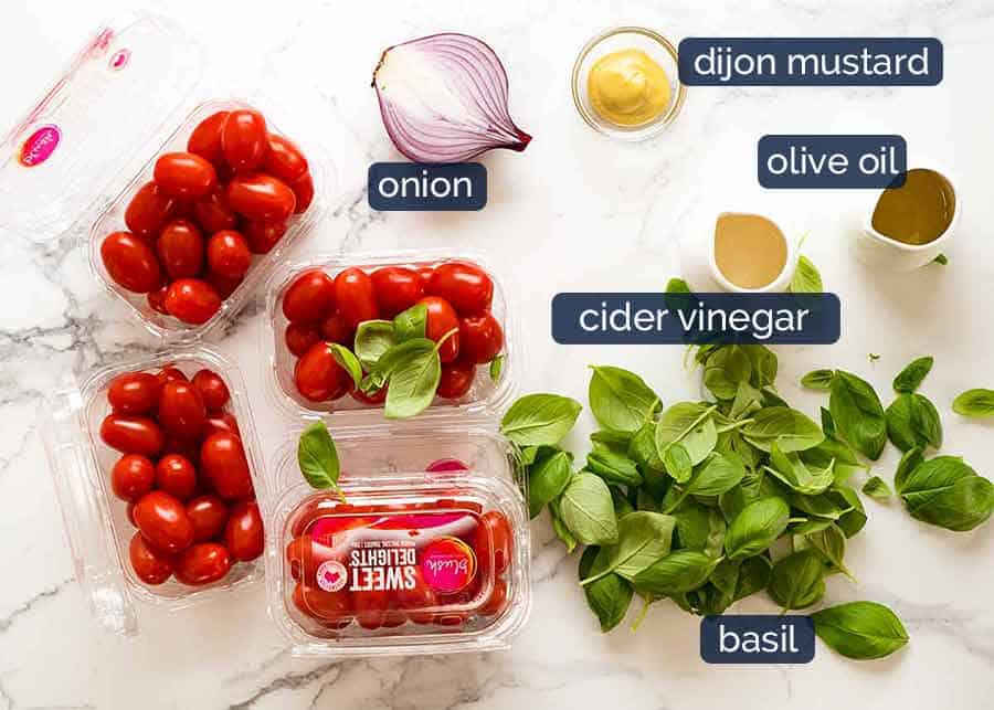 Ingredients for Tomato Salad