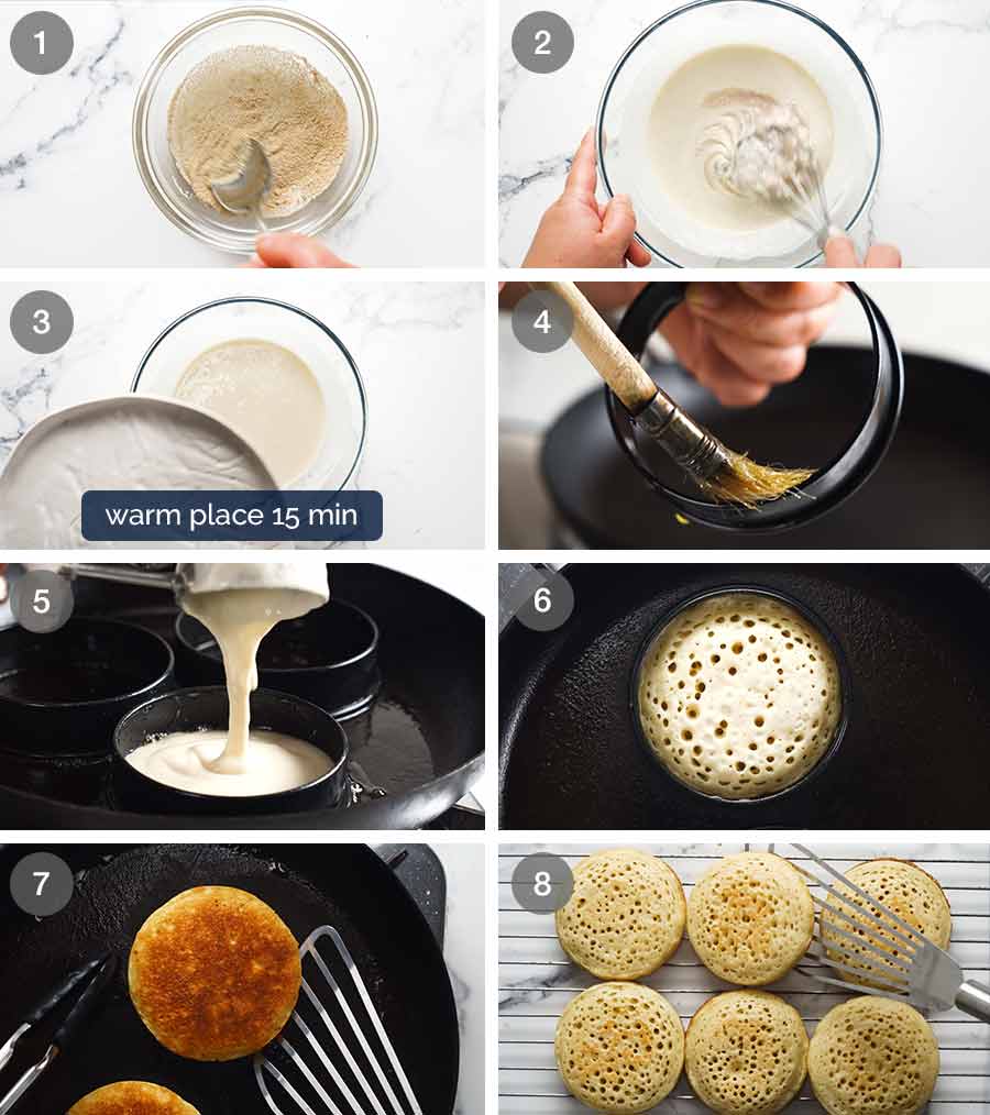 How to make crumpets