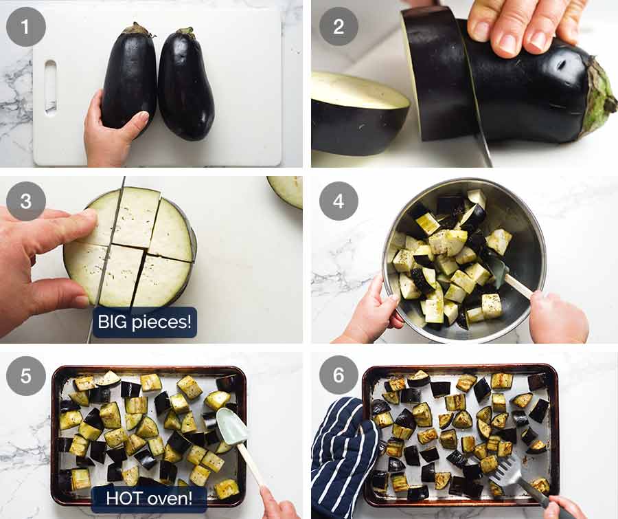 How to roast eggplant