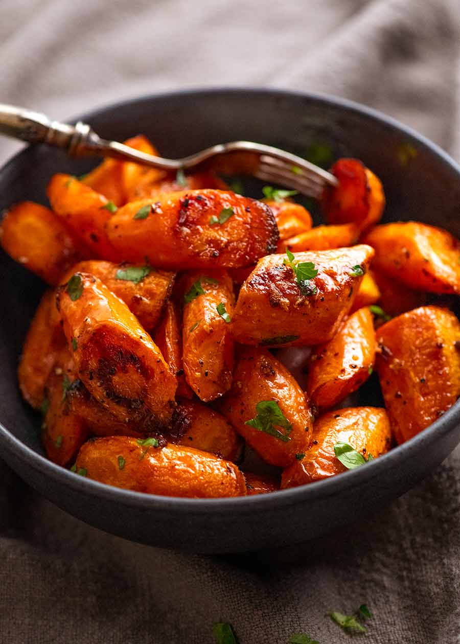 Bowl of Roasted Carrots