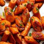 Tray of Roasted Carrots