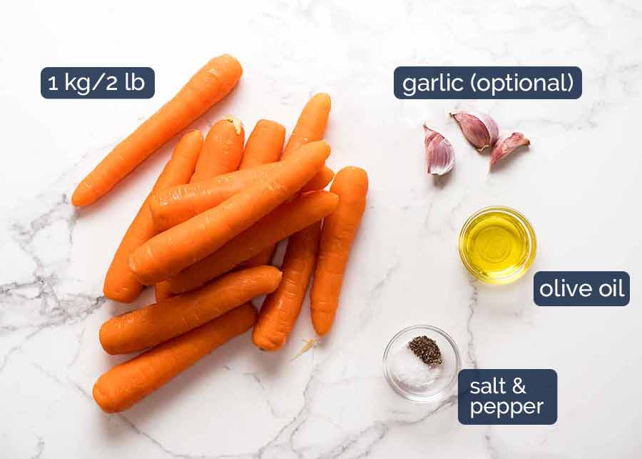 What you need for Roasted Carrots