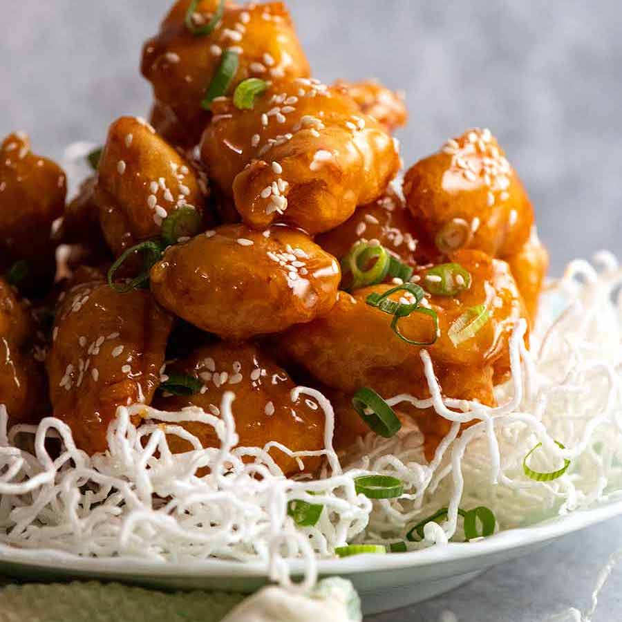 Honey Chicken – STAYS CRISPY for hours! - Varsha's Recipes