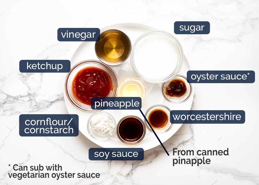 Sweet and Sour Pork sauce ingredients