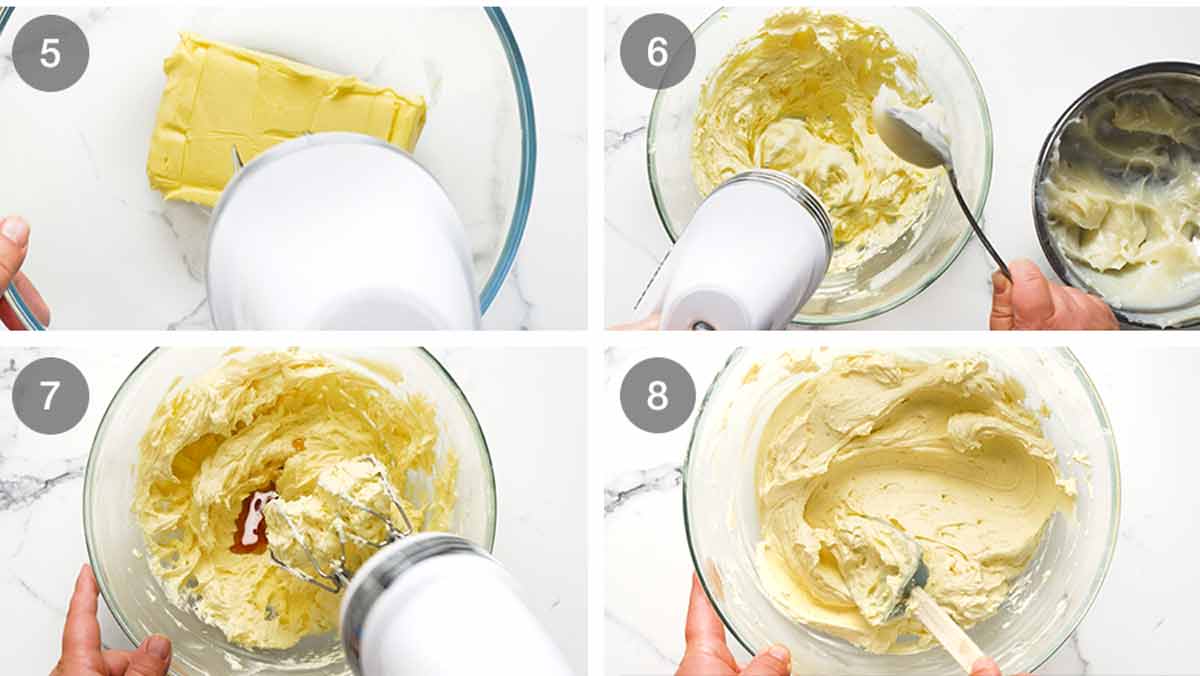 How to make Less-Sweet Fluffy Vanilla Frosting