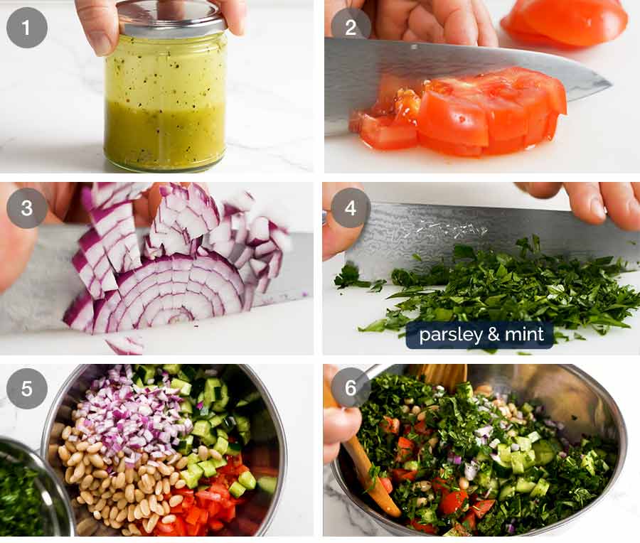 How to make White Bean Tabbouleh Salad