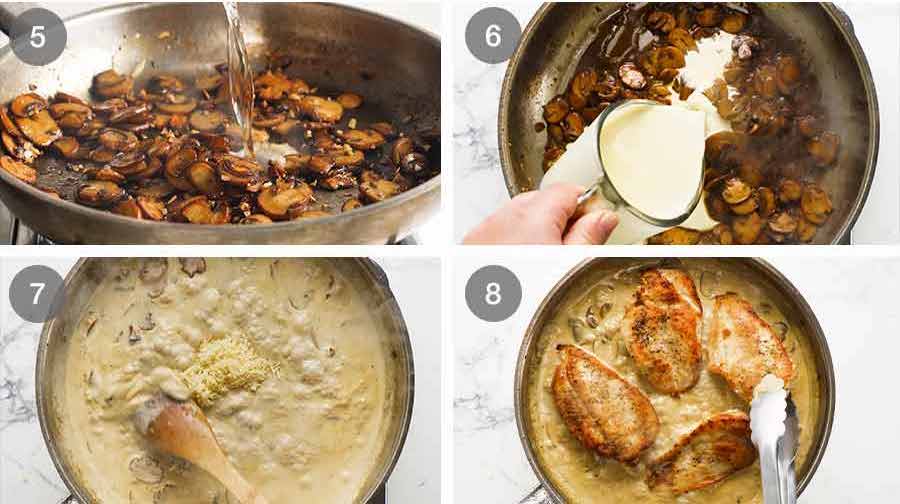 How to make Chicken in Creamy Mushroom Sauce