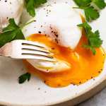 Poached Eggs on a plate - perfect poached egg shape