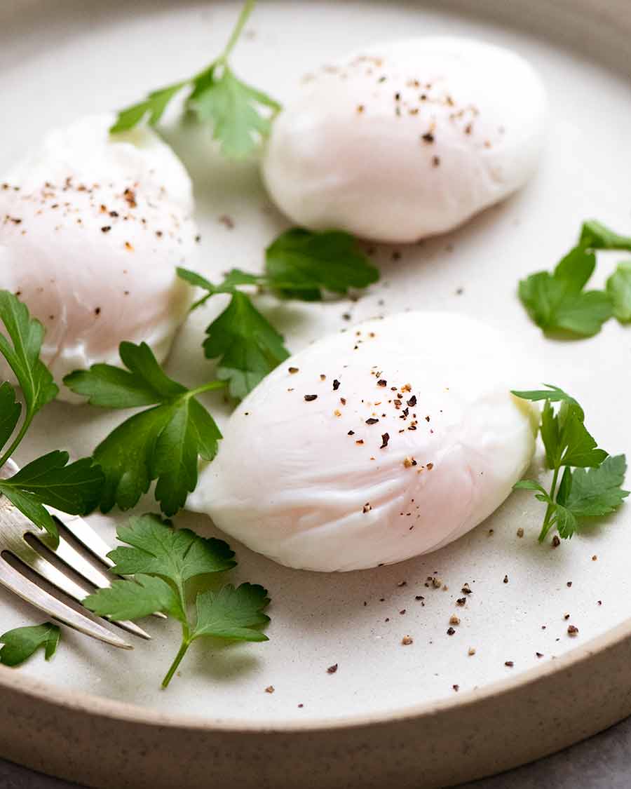 Poached Eggs on a plate
