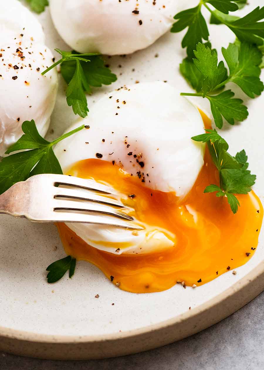 Poached Eggs on a plate