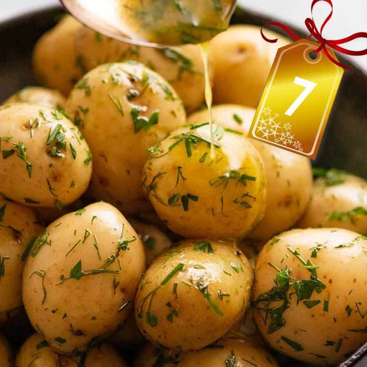 New Potatoes with Bacon & Herbs (aka Baby Potatoes) - Momsdish