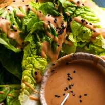 Spicy Joint Creamy Sesame Sauce Lettuce Salad