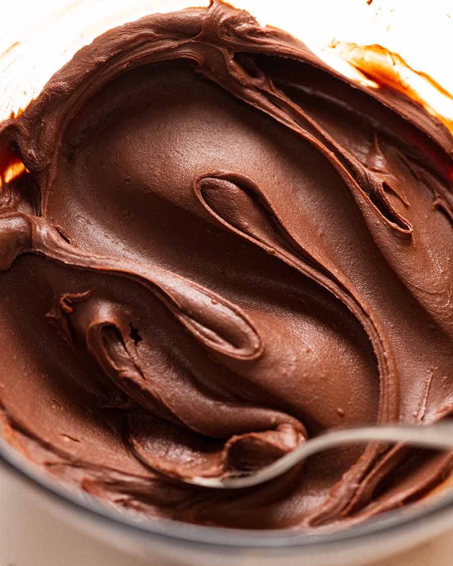Close up of Chocolate Ganache in a bowl