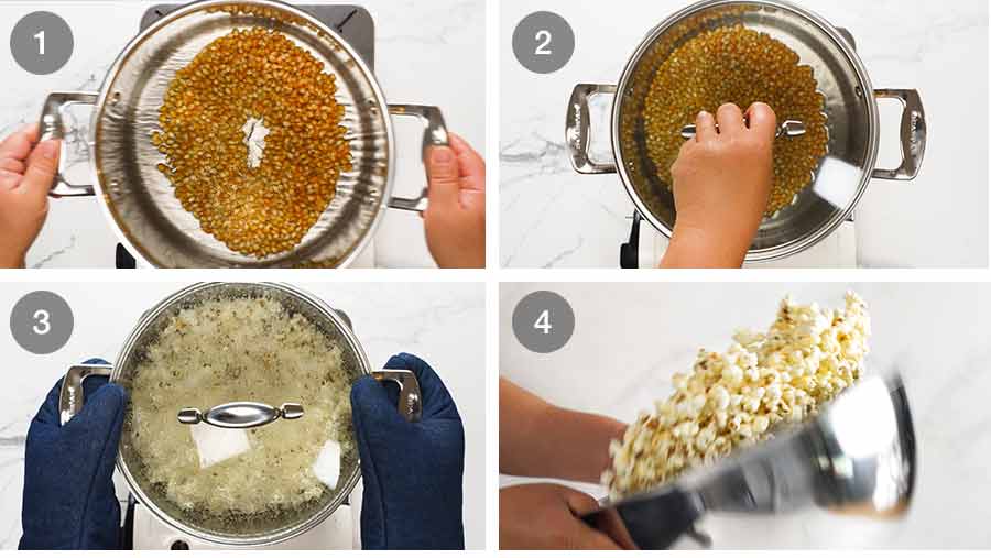 How to make stovetop popcorn