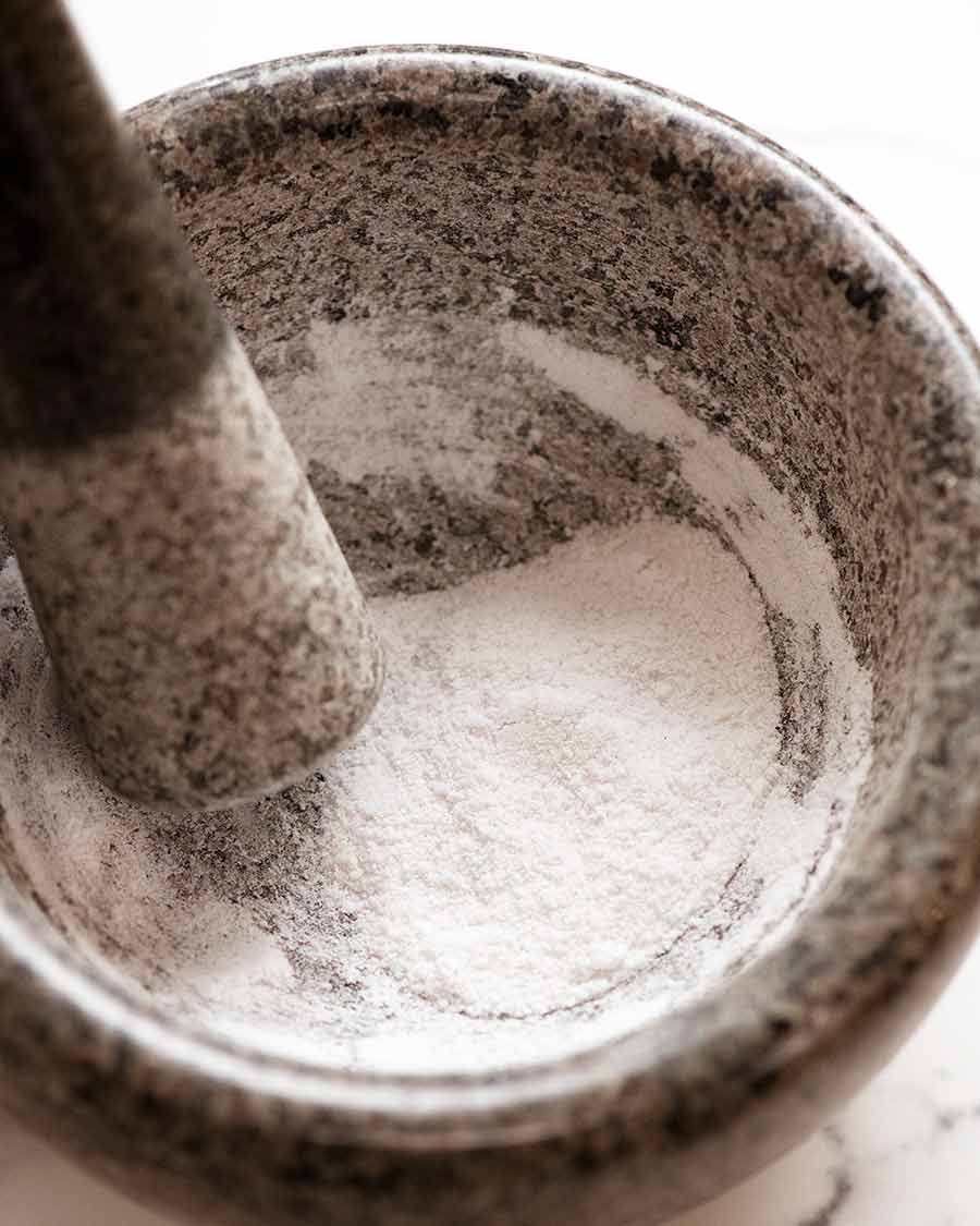 How to make popcorn salt - grind into fine powder