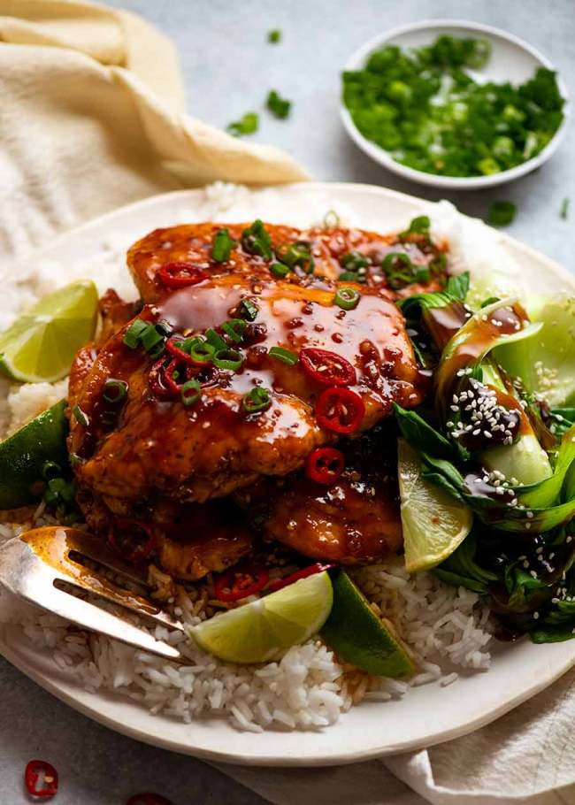Asian Chilli Chicken - Meals Under 500 Calories