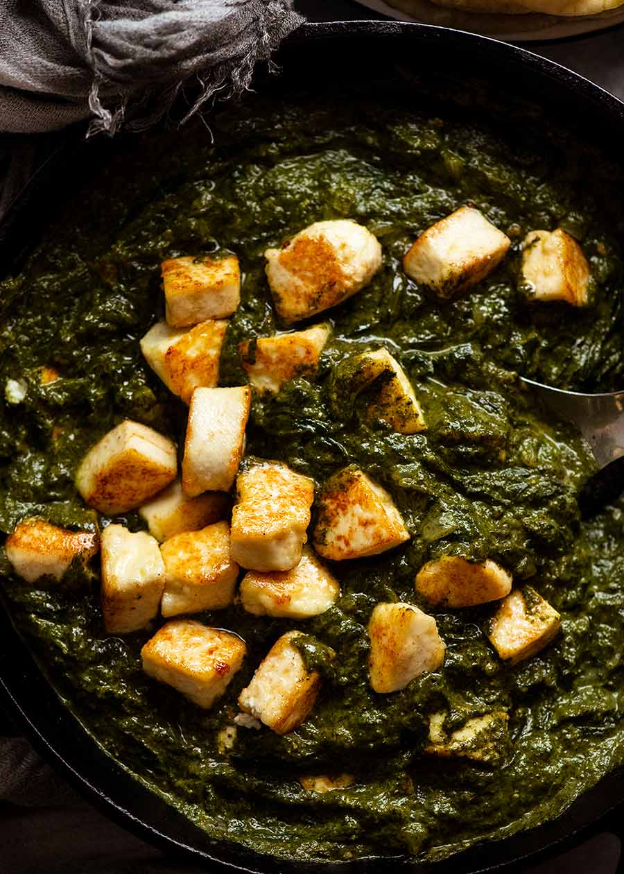 Palak Paneer – Indian Spinach Curry with Cheese