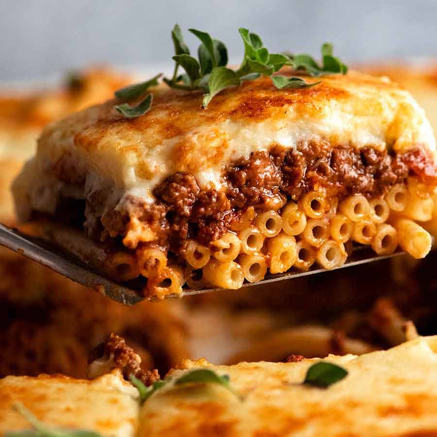 Pastitsio (Greek beef pasta bake) | RecipeTin Eats