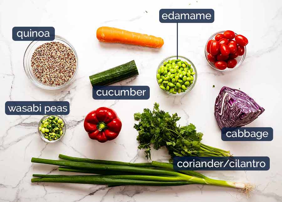 Ingredients in My Favourite Quinoa Salad