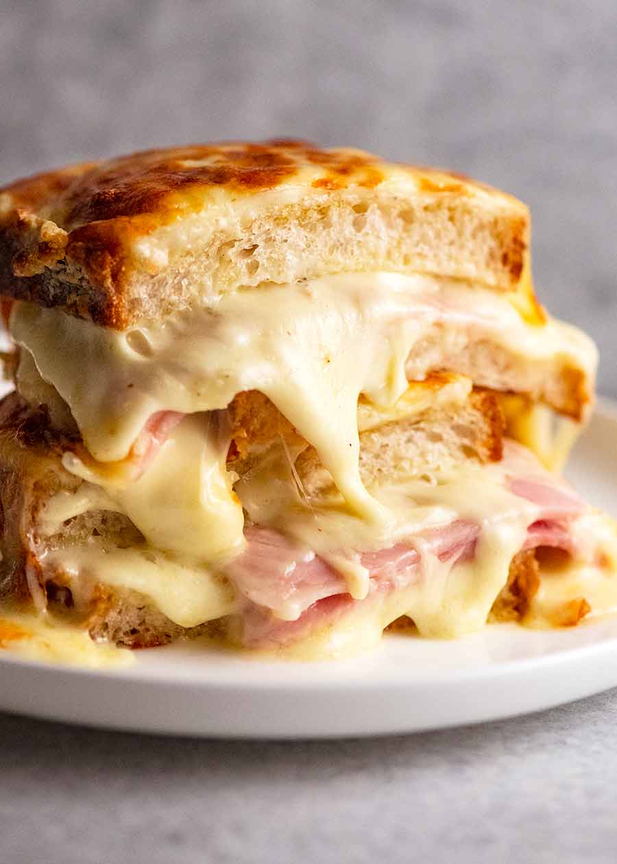 Croque Monsieur - the ultimate ham & cheese sandwich! | RecipeTin Eats