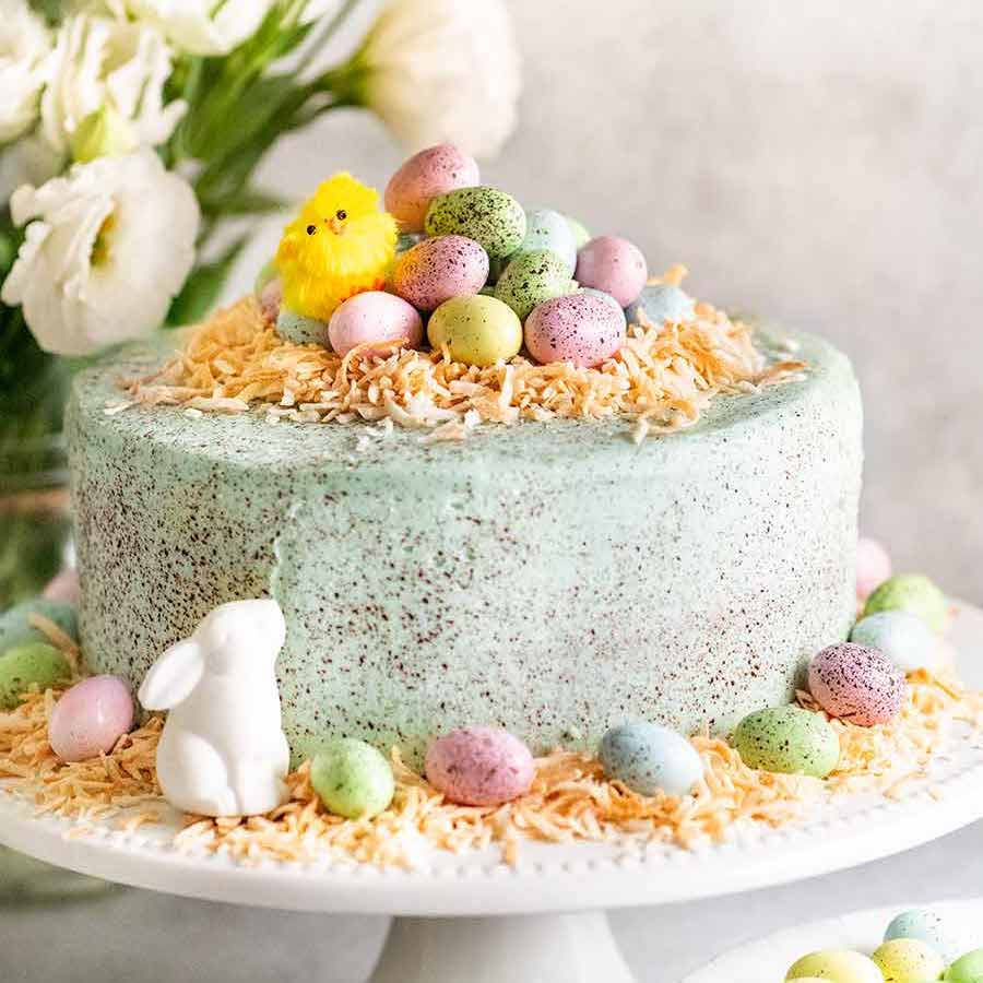 Cakes decorated for easter