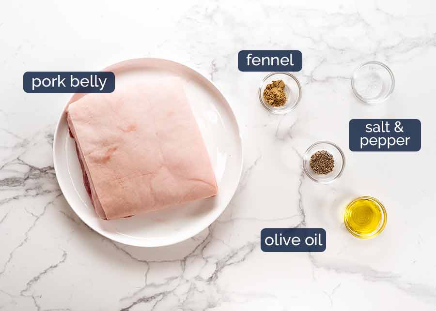 Ingredients in Slow Roasted Crispy Pork Belly