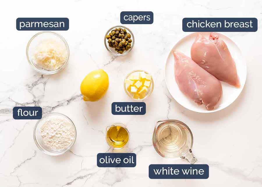 Ingredients in Chicken Piccata