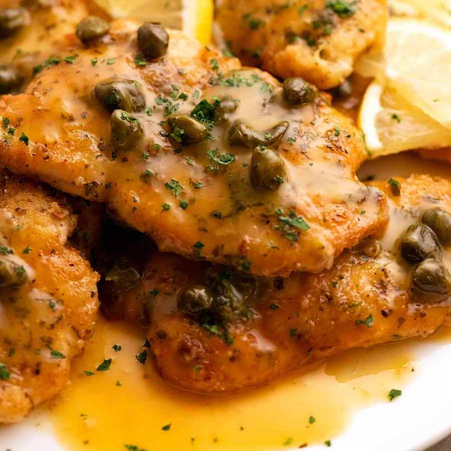 Chicken Piccata With Mushrooms