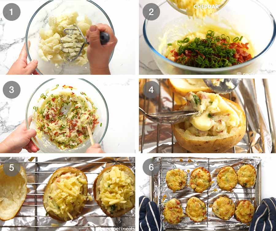 How to make Stuffed Baked Potatoes (Twice Baked Potatoes)