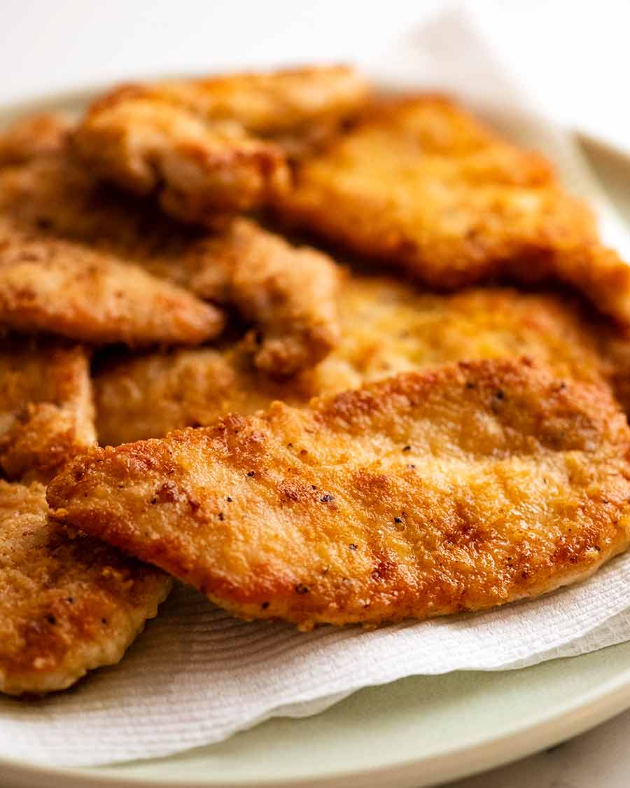 Crispy Parmesan Crusted Chicken for Chicken Piccata