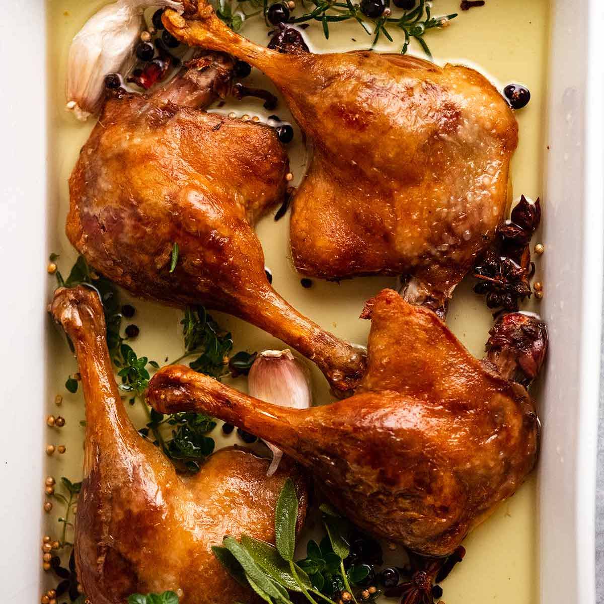 Duck Confit (French slow-cooked duck)