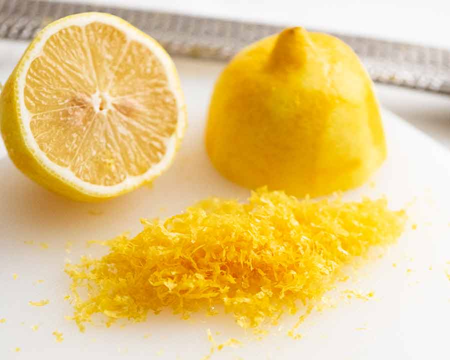 Lemon zest for Lemon Tart