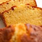 Close up showing crumb of Pound Cake