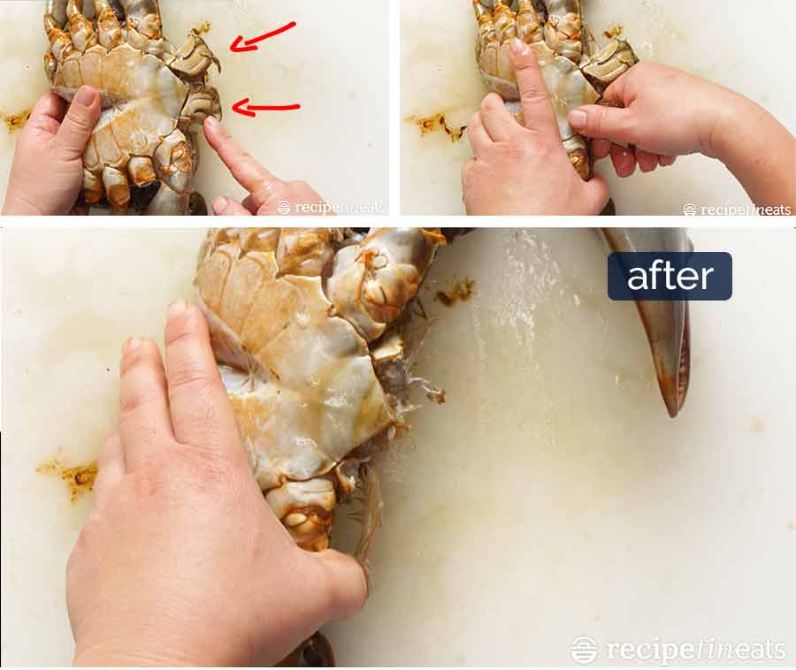 Cleaning and preparing crab 7 How to clean and cut a whole crab