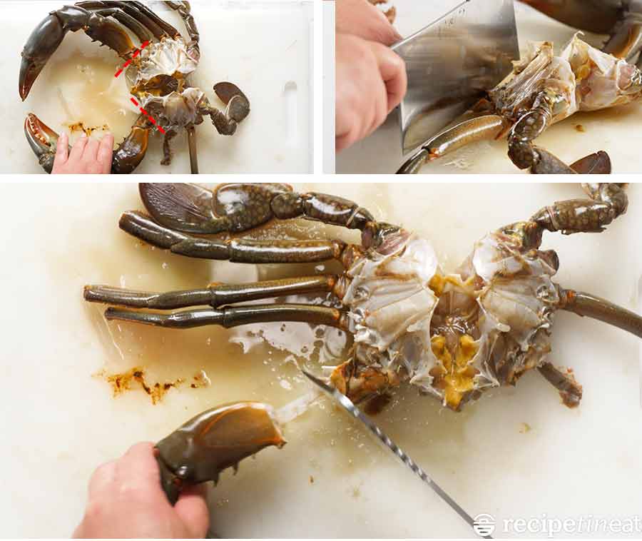 Cleaning and preparing crab 9 How to clean and cut a whole crab