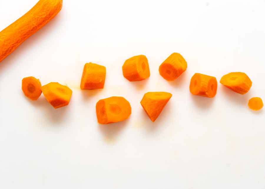 How to cut carrots for roasting