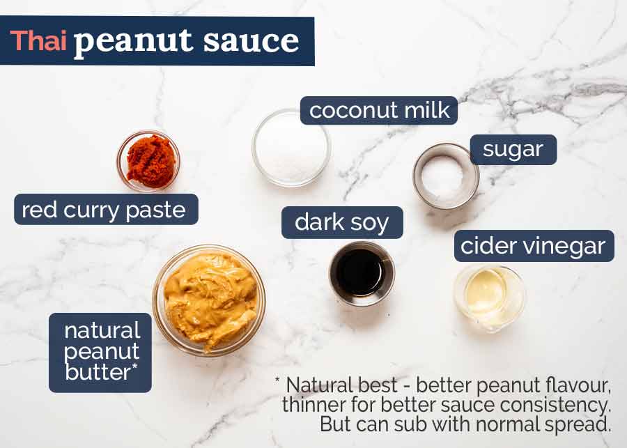 Thai Peanut Sauce ingredients