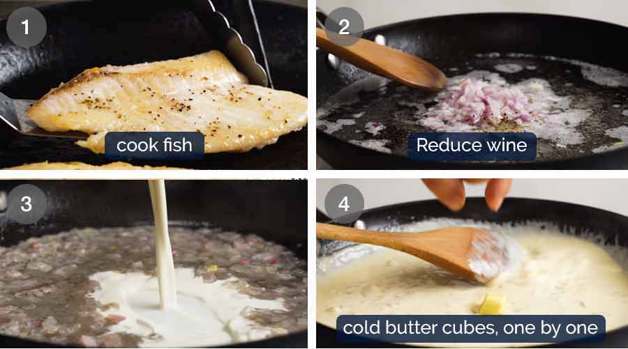 How to make Fish with white wine sauce