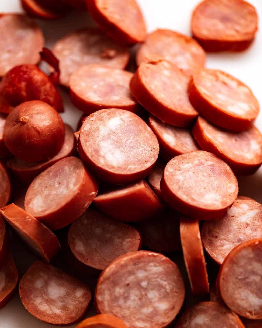 Smoked Sausage and Rice quick one pot meal RecipeTin Eats