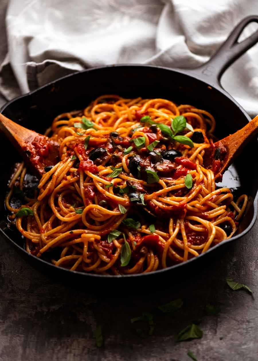 Spaghetti alla Puttanesca | RecipeTin Eats