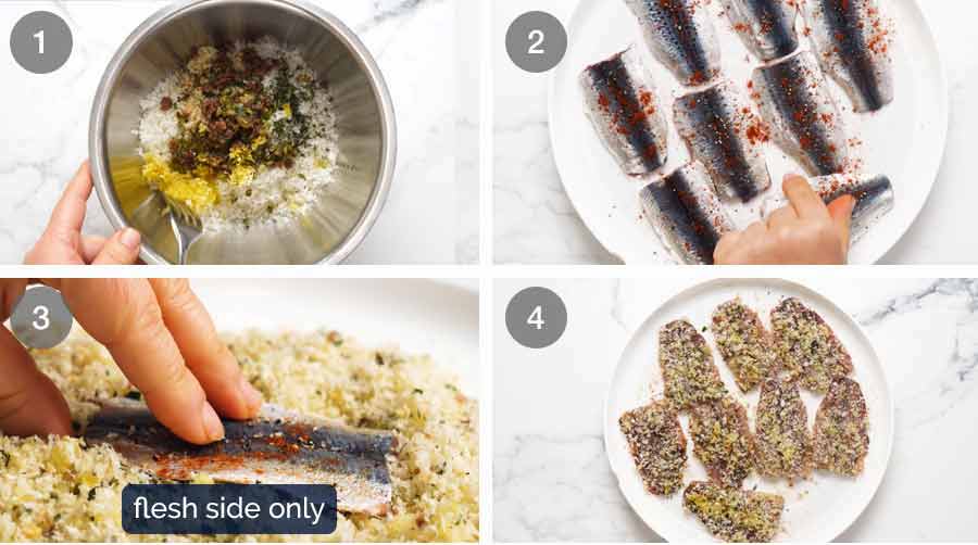 How to make Mediterranean Crusted Sardines
