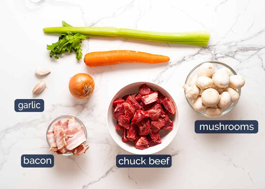 Family Meat Pie ingredients