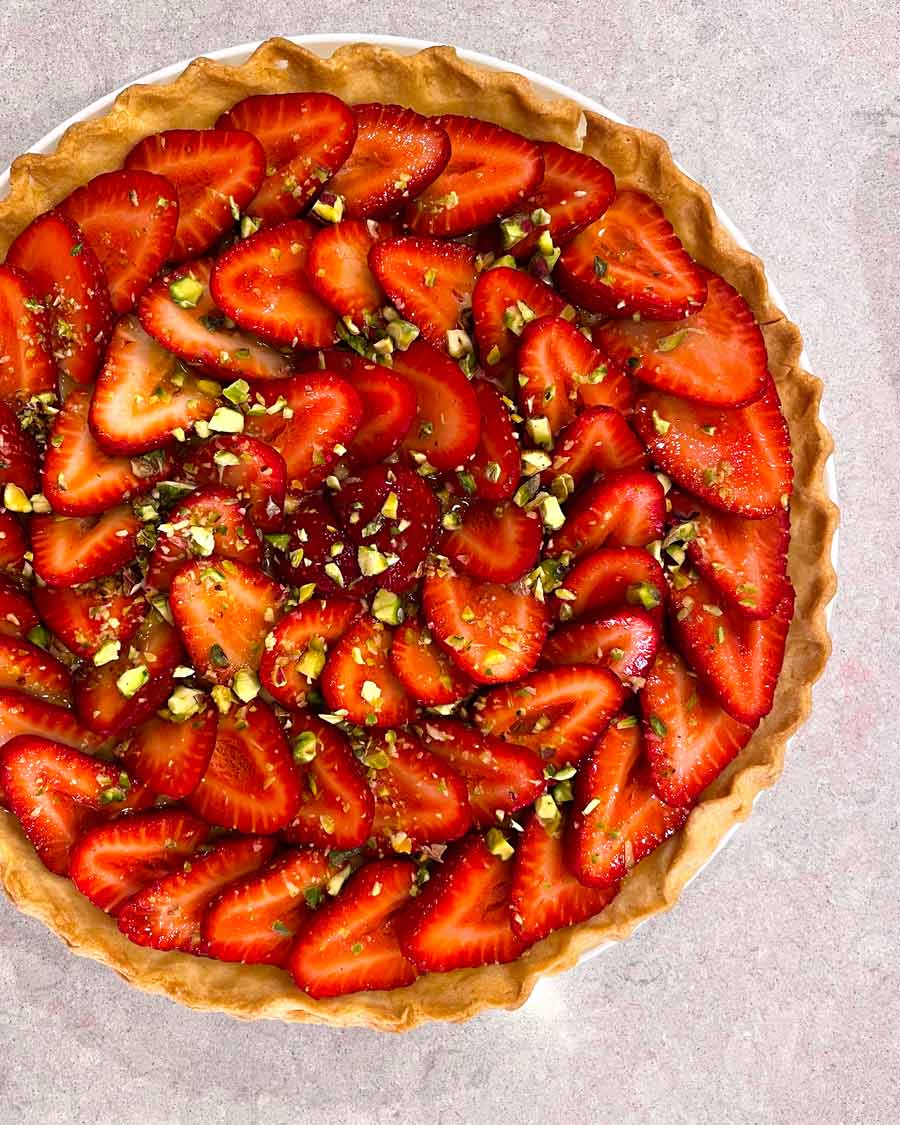 Making of a cookbook - Strawberry Tart fail
